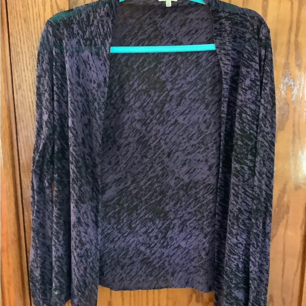 Maurices Black and Purple Cardigan